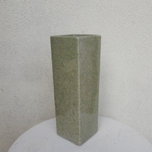 Estonian Vintage Big Green Ceramic Vase Made in Estonia