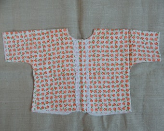 Vintage  Baby Flannel Cardigan Cotton Baby blouse,100% cotton