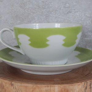 Riga Porcelain Factory REGINA Coffee/ Tea Cup And Saucer  Design Tea Cup and Saucer  era 1967-1970 s. Tableware