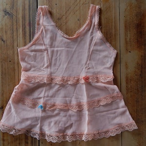Vintage Toddler Negligee Slip Pink Slip