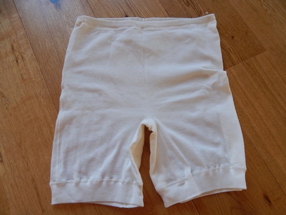 Vintage Cotton Underwear Ladies Unused White Cott… - image 3