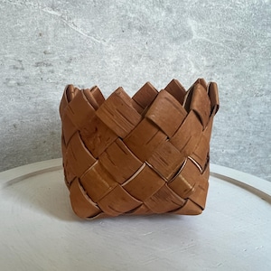 Scandinavian Vintage Home Decor Birch Bark Basket Braided Decoration Decorative Braided Rustic Home Decor