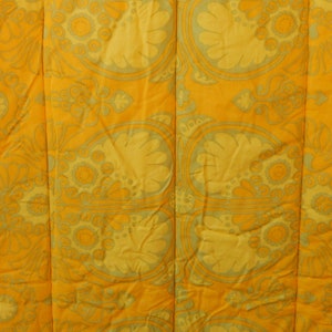 Scandinavian Vintage Cotton Quilt Soft Yellow Blanket Home Decor/ Vintage Decor 120 x 190 cm ( 47.2 x 74.8&quot;)