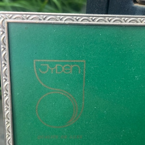 Scandinavian Vintage JYDEN Picture Metal Frame/ Danish Brass Photo Frame Wall/ Table Decor with Glass Cover Home Decor
