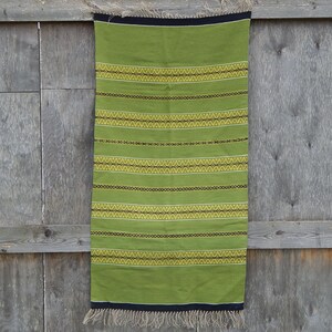 Vintage Tapestry Carpet Hand Woven Wool Mat Woven Textile Wall Hanging Home Decor Textile Art
