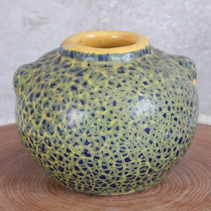 Vintage Ceramic Vase Green Vase   Estonia