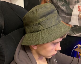 BARBOUR A115 ヴィンテージ レインハット バブアー ワックス バケット