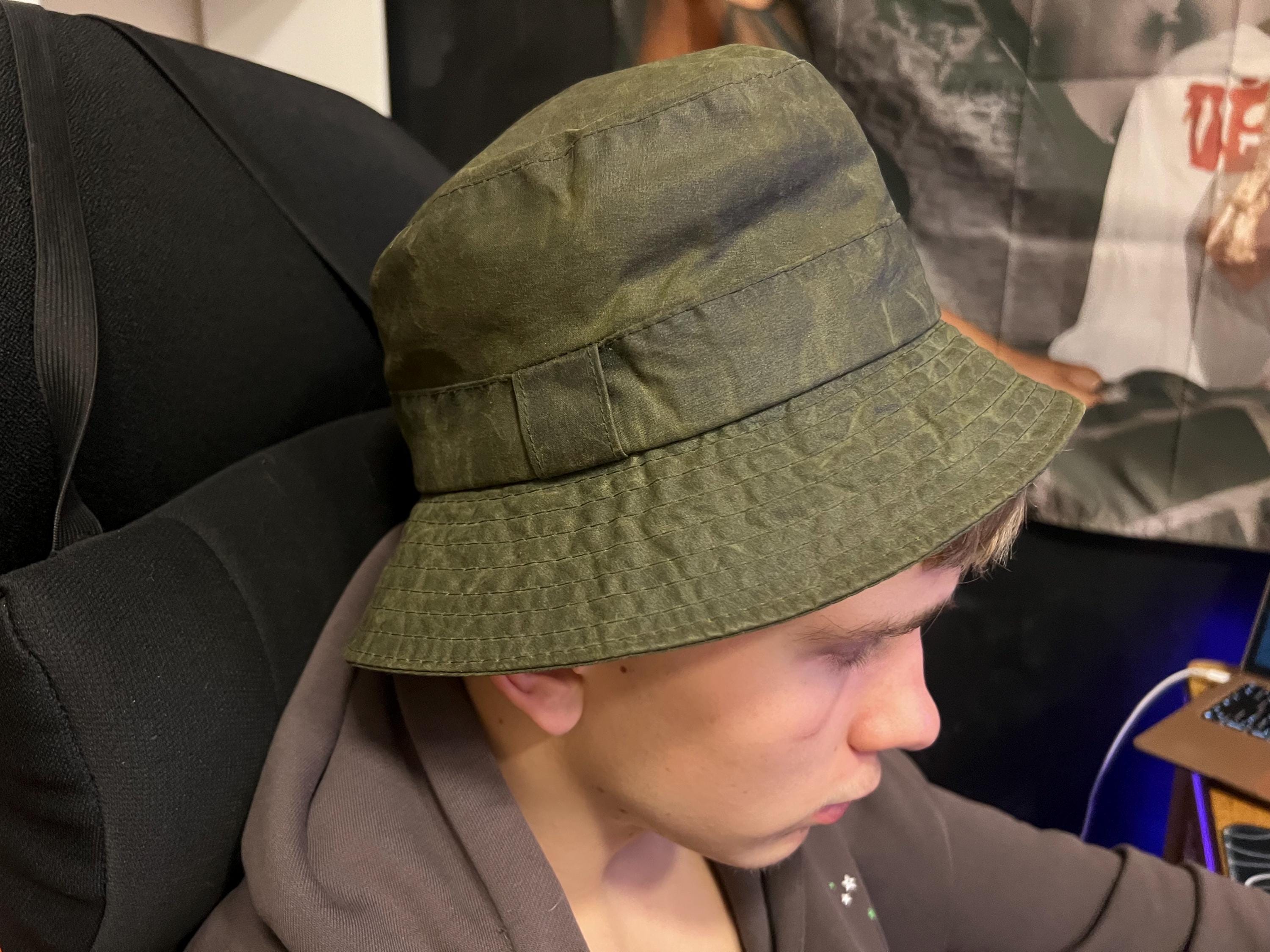 BARBOUR A115 ヴィンテージ レインハット バブアー ワックス バケット