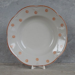 Set of 3 Riga Porcelain Factory Collectible Deep Plate/ Soup Bowl,  era 1950 s. Tableware