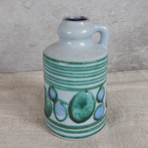 Vintage Vase German Vase Strehla Made in GDR East Germany Import Handgemalt