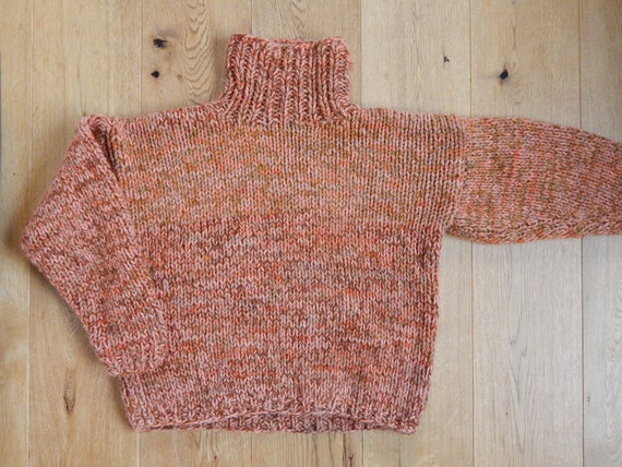 Scandinavian Vintage Chunky Knit adult Sweater Ha… - image 7