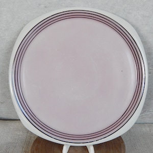 Riga Porcelain Factory Collectible Purple decorative platter,  era 1960 s. Tableware,   Latvia RPF