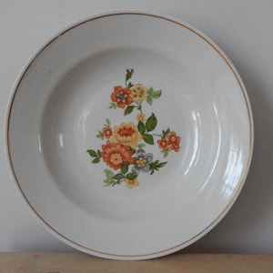 Porcelain Factory Big Bowl Vintage Soup Bowl Tableware Serving Dish from 1960 s.