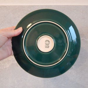 Skandinavisk Vintage Höganäs Keramik Emerald Green Hoganas Keramiksallad Tallrik Stengods bild 6