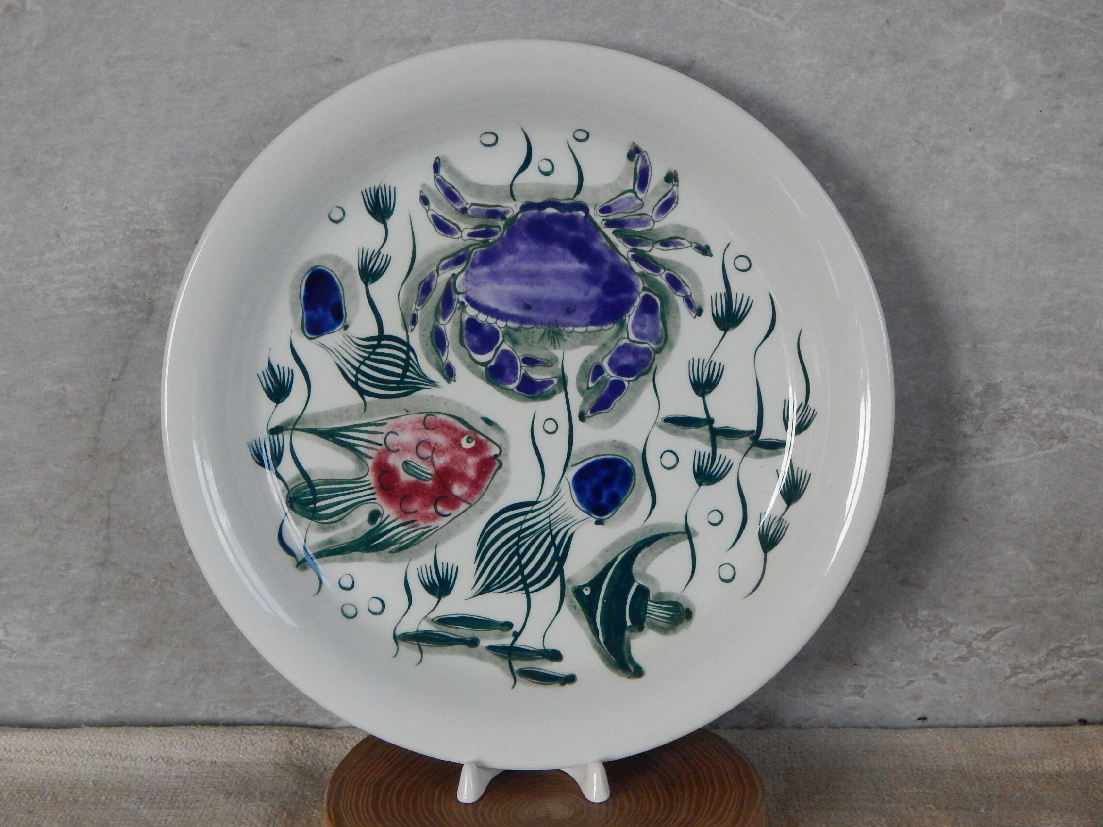 アラビア CrayFish クレイフィッシュ ディナープレート ハンドペイント
