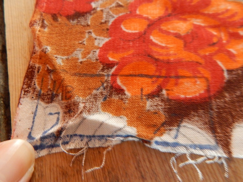 Vintage Fabric Russian Cotton Viscose Fabric Vintage Russian Fabric for Sewing Home Textile 4.75 Yards