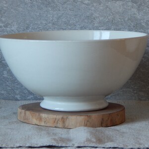 Cuenco blanco Arabia de Finlandia Cuenco Arabia de masa Cuenco para mezclar Vajilla de porcelana década de 1940