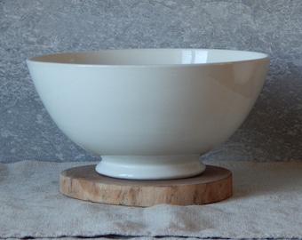 Arabia of Finland White Bowl Arabia bowl of batter Mixing bowl Porcelain Tableware 1940 s