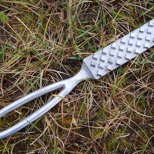 Vintage Fish Scraper Fish Skin Cleaning Seafood Tool Aluminium Metal Kitchen Utensil