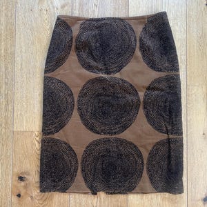 Marimekko MIKA PIIRAINEN Pippurikerä Pattern Ladies Corduroy Skirt Size 36/8