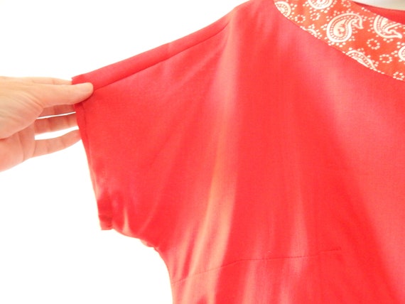 Red Blouse Woman Clothing Gift for Her Hand Made … - image 4