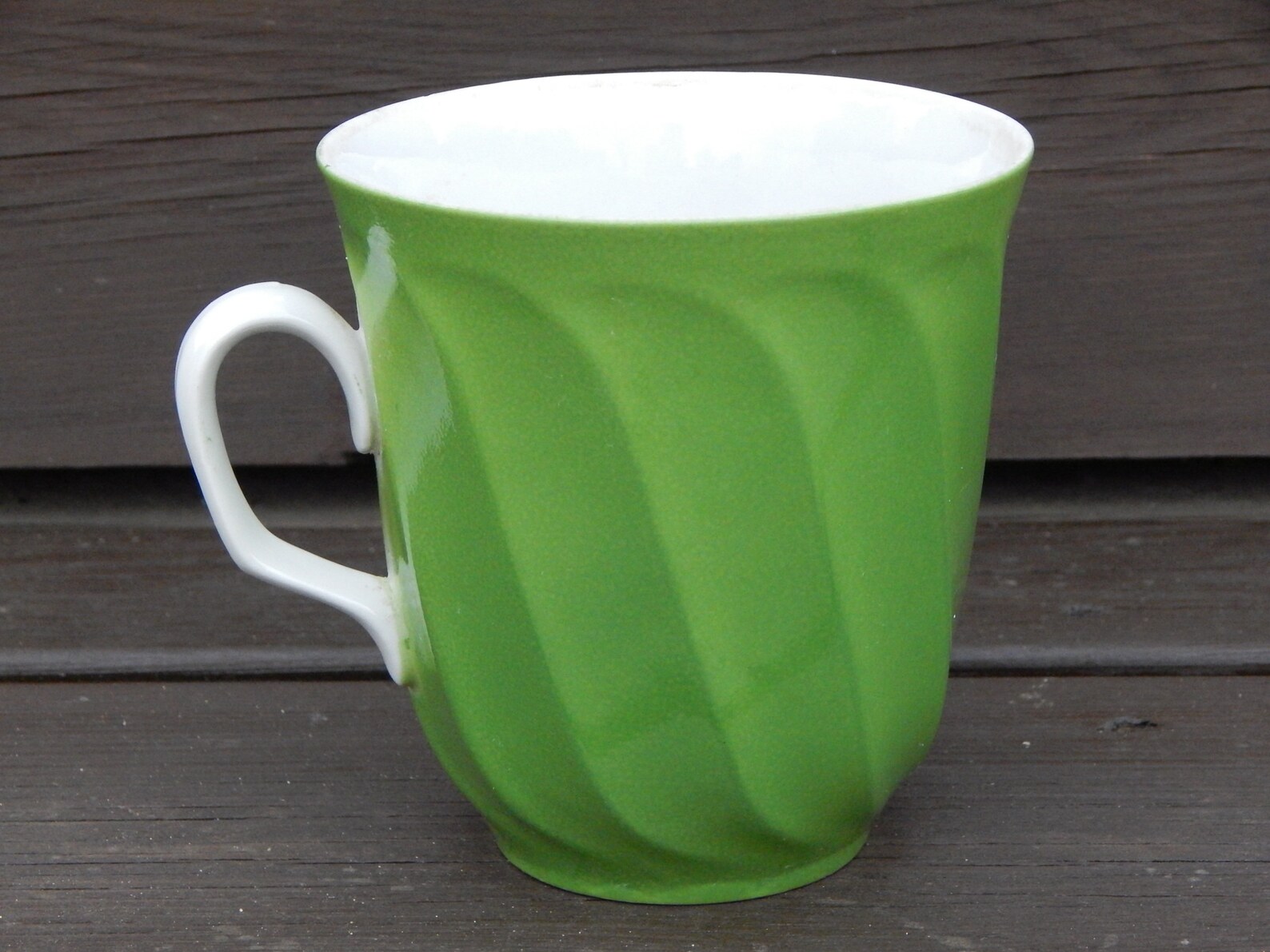 Soviet Vintage Big Green Mug Tea Cup Green Coffee or tea mug Etsy
