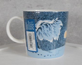 ARABIA Moomin Seasonal Mug Snow Moonlight 2021 Mug Scandinavian Finnish Design 0,3 L