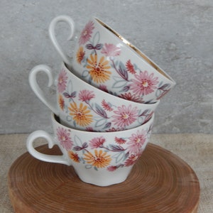 Set of 3  Vintage Coffee Cup RPR Porcelain Factory Latvia Tea Cup