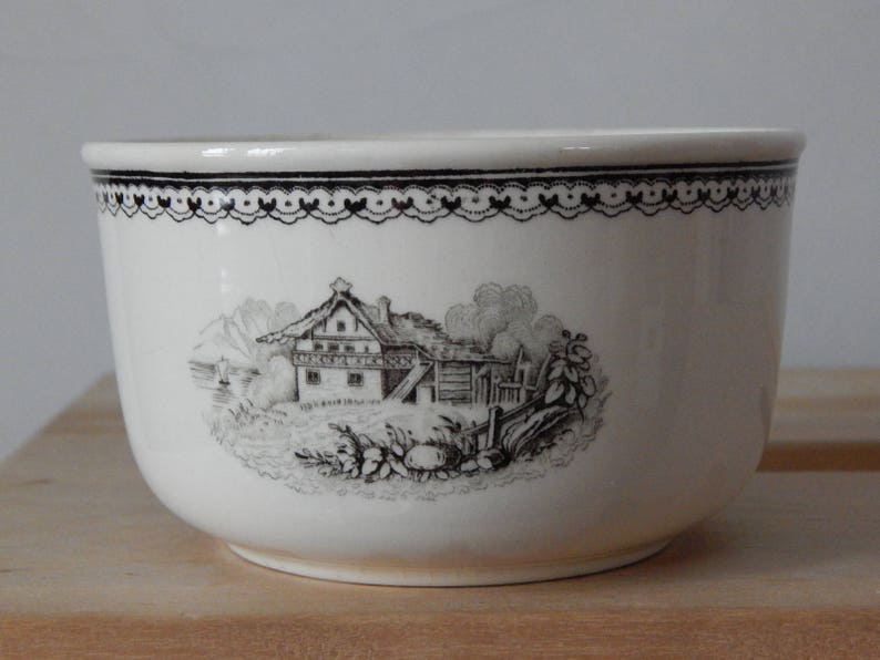 Villeroy /& Boch Alpina Sugar Bowl Mettlach Made in France Saar Economic Union