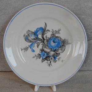 Riga Porcelain Factory Collectible Salad/ Dinner Pate  Vintage Plate,  era 1950 s. Tableware,   Latvia RPF