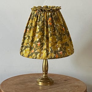 Fabric Lamp Shade Cover for Table Lamps Clip On Light Shade Table Lamp Shade Handmade Cotton - One of a Kind Ready to ship
