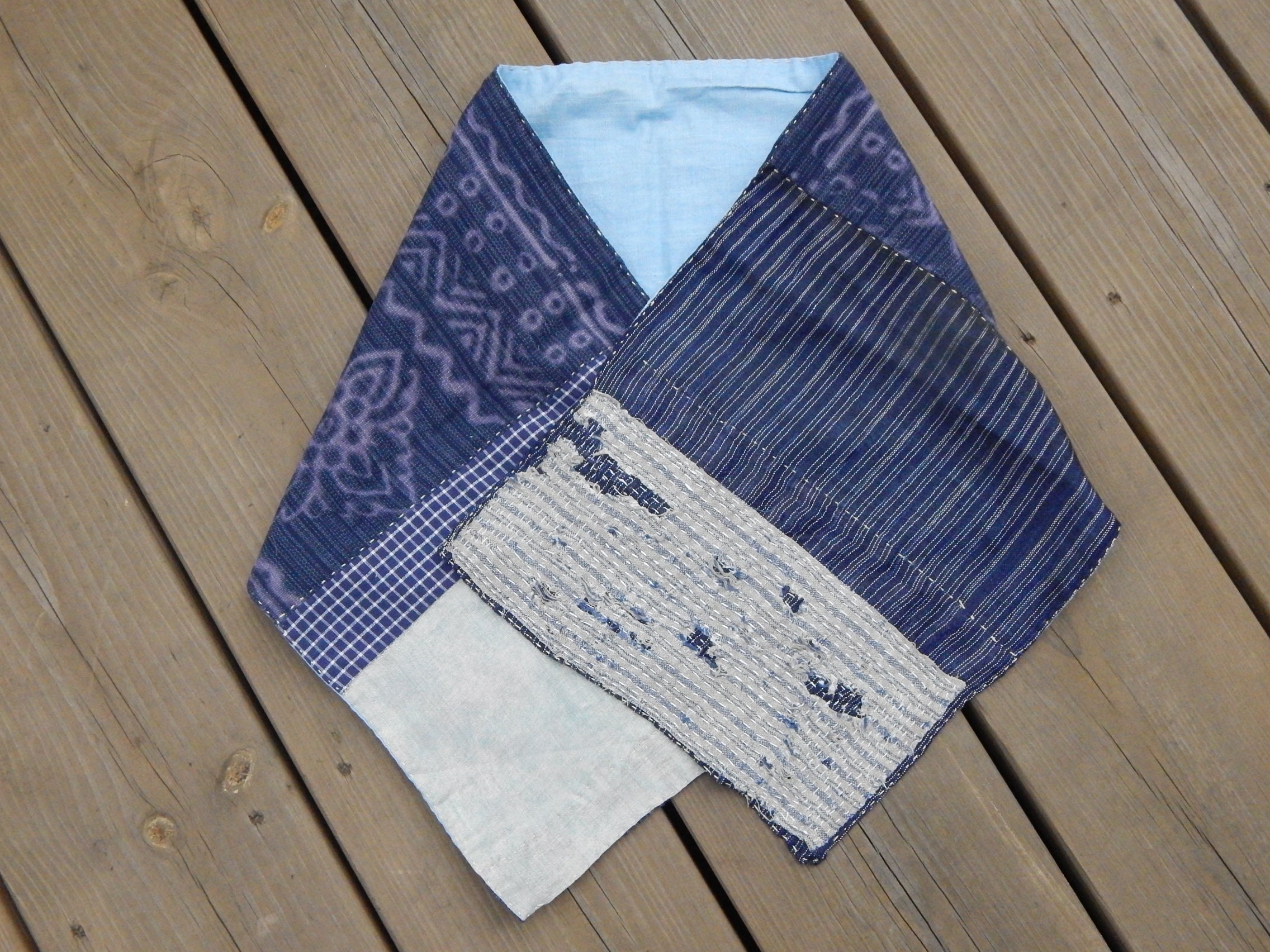 Patchwork Scarf Light Boro Neckwear Quilting Muffler