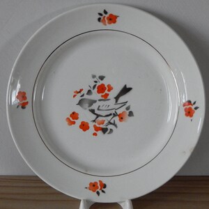 Set of 4 Vintage Bird Plate, Tableware Ceramic Vintage items from 1970