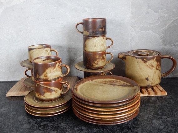 Set of 2 Vintage Suisse Langenthal Sahara Savannah Cup With Saucer