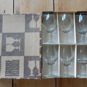 Set of 6 Shot Glass Vodka Glass,1970-s Design Collectible Elegant Tableware