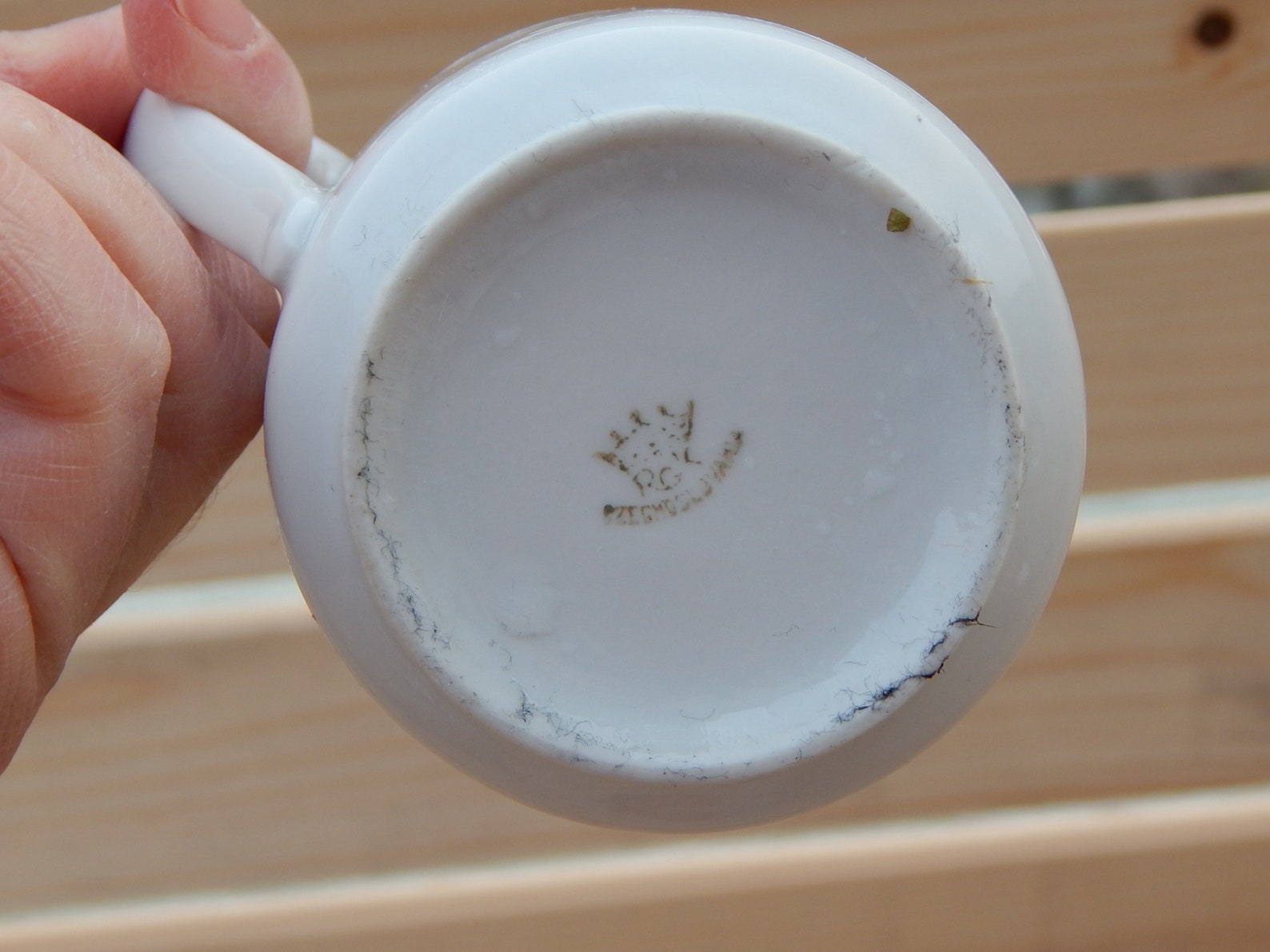 RGK Czechoslovakia Vintage Porcelain Cup Blue / White Etsy