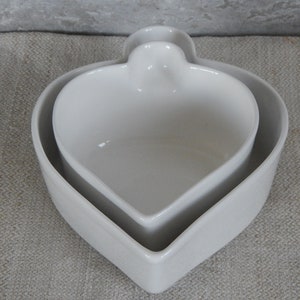 Set of 2  Estonian Vintage White White Bowl Ceramic Tableware Bowl Made in Estonia  Kitchen