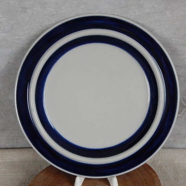 Arabia of Finland Blue ANEMONE Breakfast Plate Stoneware Designed by Ulla Proscope 1964-1974 Scandinavian Design