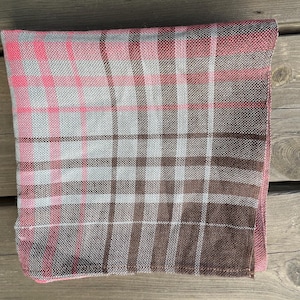 Checkered Purple/ Pink Gray Tablecloth Dralon 92 x 90 cm Finlayson Finland