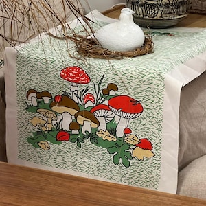 Estnisches Vintage Leinen Küchentuch Fliegenpilz Unbenutzt Retro Pilz Küchentuch Herbst Dekor Weihnachten Geschenk