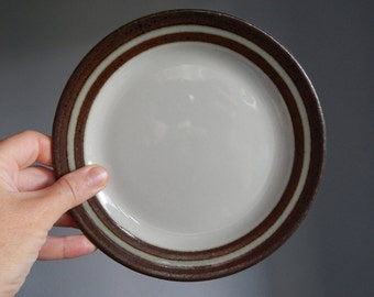 Set of 5 Arabia of Finland Karelia Cake Plate Designed by Anja Jaatinen Winquist Ceramic Plate 1970s Stoneware