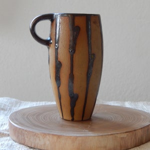 Ceramic Vase brown vase Made in 1960-s Made In   Design Vase Retro Vase
