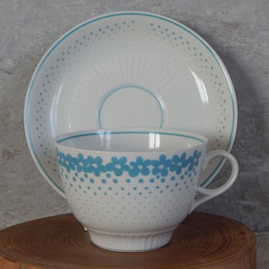 RPR DIĀNA Cup Saucer  Vintage Tea Cup and Saucer RPR Porcelain Factory Latvia Tea Cup