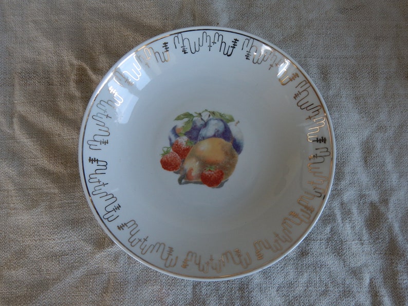 Riga Porcelain Factory Collectible Fruit Bowl Vintage Bowl - Etsy