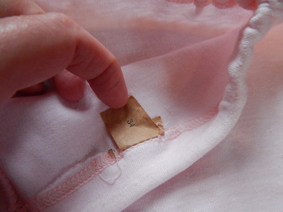 Vintage Cotton Underwear Ladies Unused Pale Pink … - image 5