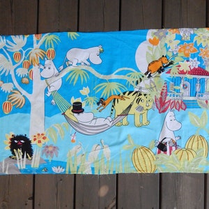 Tissu MOOMIN personnages 100 % coton Finlayson vintage Moomin tissu 80 x 50 cm (31,5 po. x 20 po.)