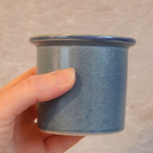 Scandinavian Vintage Stig Lindberg Stoneware Blue Jar Pot Jar Pottery by Gustavsberg Sweden Scandinavian Design 1960