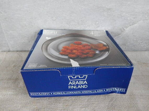 ARABIA FINLAND フィンランドクリスタル ガラスプレート