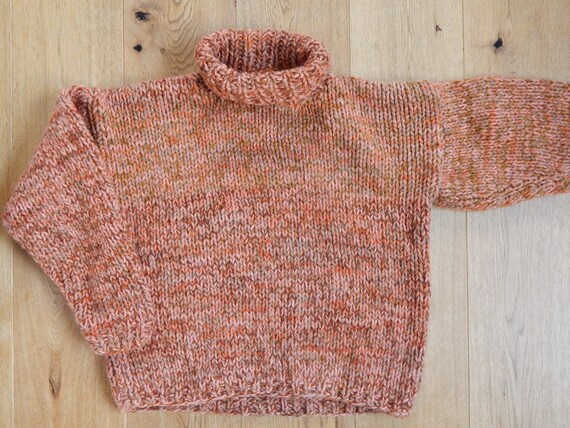 Scandinavian Vintage Chunky Knit adult Sweater Ha… - image 8