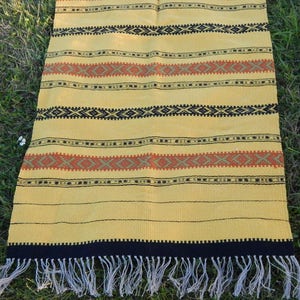 Vintage Tapestry Carpet Hand Woven Wool Mat Woven Textile Wall Hanging Home Decor Textile Art Wall Hanging